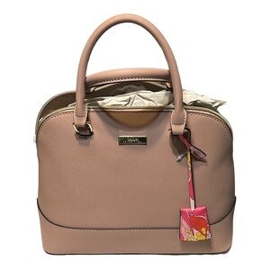 Trina Turk Desert Rose Satchel Crossbody Bag w/Keychain NWOT